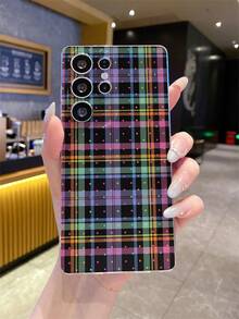 1个格子波点图案安卓手机壳，精准开孔摄像头保护，适用于三星 Galaxy S25 Ultra/Galaxy S24 Ultra/S24/S23 Ultra/A56 5G/A55 5G/A52s 5G/A26 5G、Nothing、Pixel、INFINIX、小米 Redmi 等手机。 - 彩色 - 查看 2