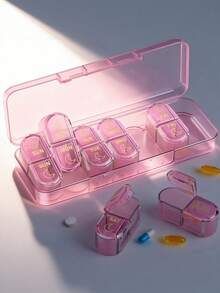 2 Times/Day Pill Organizer, AM PM 7-Day Pill Box, 2 Times Per Day Pill Case, 7-Day Travel Pill Box, Medication Vitamin Fish Oil Supplement Dispenser - Multicolor - View 9