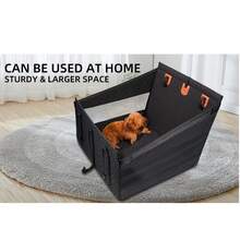 Hard Bottom Dog Cat Car Seat For Large/Medium Pet Booster Back Seat Extender - Multicolor - View 5