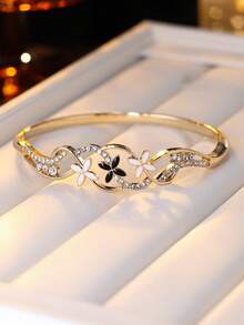 سوار عنصر زهري وكرمة فاخر، مجوهرات عصرية مناسبة للاستخدام اليومي للنساء قطعة واحدة - إسورة - مشاهدة 5