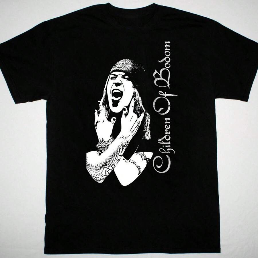 Alexi Laiho Children Of Bodom Men T-Shirt Black Unisex All Sizes 1T14 - 黑色 - 查看 1