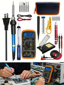 Kit De Soldador Eléctrico De Temperatura Regulable - A - Ver 1