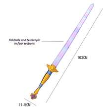 1pc New Detachable Resin Long Sword, Cosplay Prop Sword, Plastic Sword Decor, Perfect Gift, Birthday Gift, Party Decoration, Non-Harmful Resin Sword - Multicolor - View 3