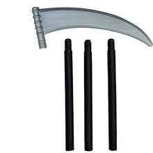 Halloween Grim Reaper Scythe Prop Set, Detachable Adjustable Skull Skeleton Plastic Fake Weapon, Cosplay Costume Accessory For Halloween Christmas New Year Party Role Play Stage Performance Photo Booth Gift For Adults Kids - Multicolor - View 13