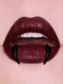 2pcs/Set Fashionable Unisex Vampire Square Lip Jewelry, Wolf Square Beaded Jewelry, No Piercing Required - Shape - View 7