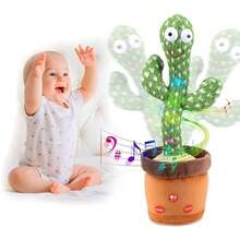 Cactus bailarín parlante repite habla graba música juguete educativo divertido peluche regalo bebé niña - como en la foto - Ver 8