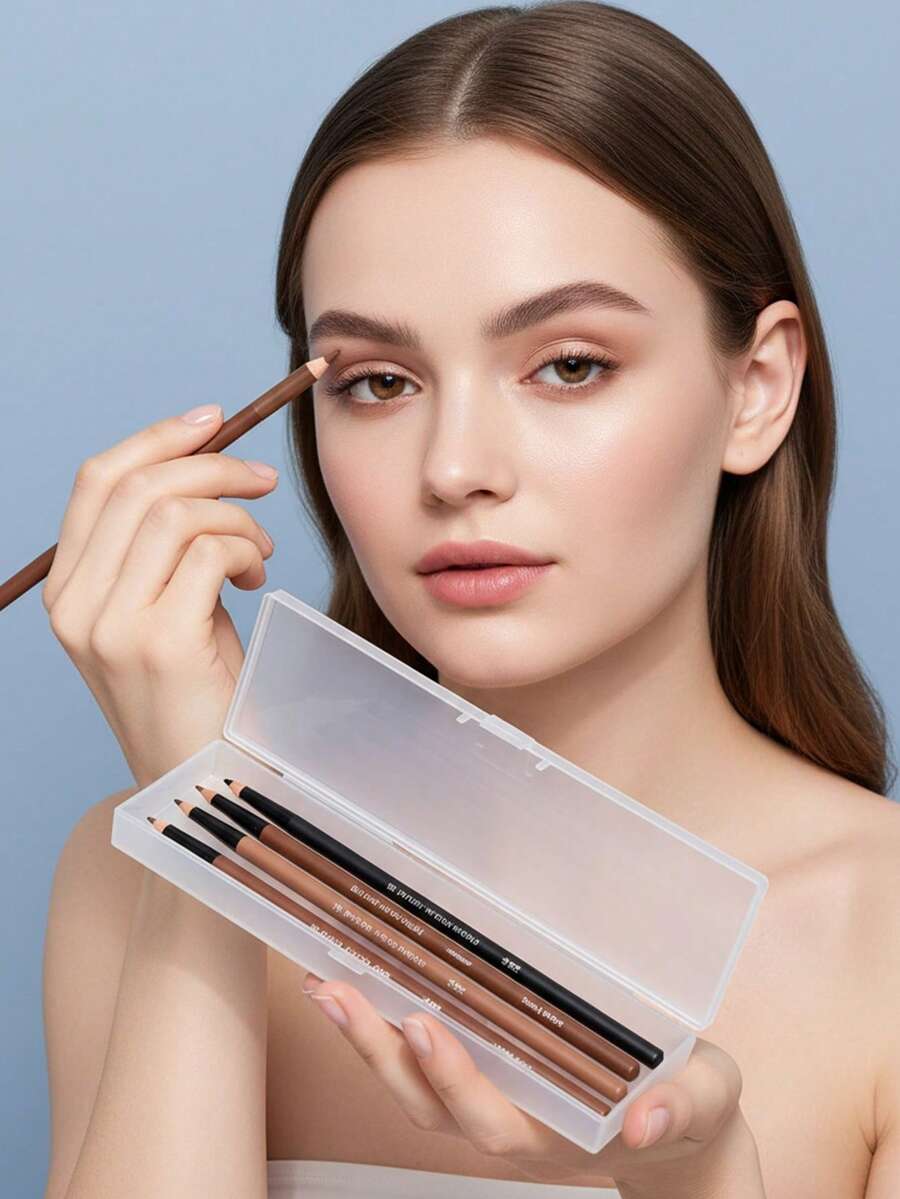 2-Layer Detachable Nail Art Tool Box, Nail Brush & Accessory Storage Case - Clear - View 1