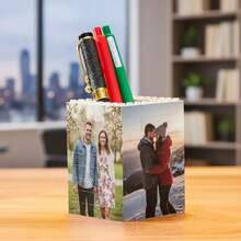 Customizable Photo Pen Holder - Personalized Desk Organizer With Customizable Sides, Pencil Storage And A Memorable Keepsake Gift For Back To School Season - Multicolor - View 6