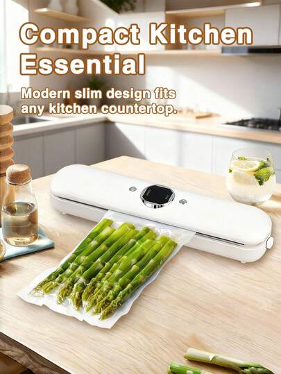 GENAI High Efficiency Kitchen Vacuum Sealer Machine, Suitable For Dry, Moist And Oily Foods