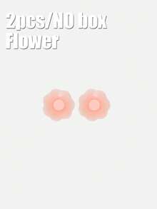 2/10pcs Reusable Lift Up Backless Bra Petals, Seamless Invisible Self-Adhesive Nipple Cover, Non-Slip Discreet, Suitable For Various Occasions - Baby Pink - View 12