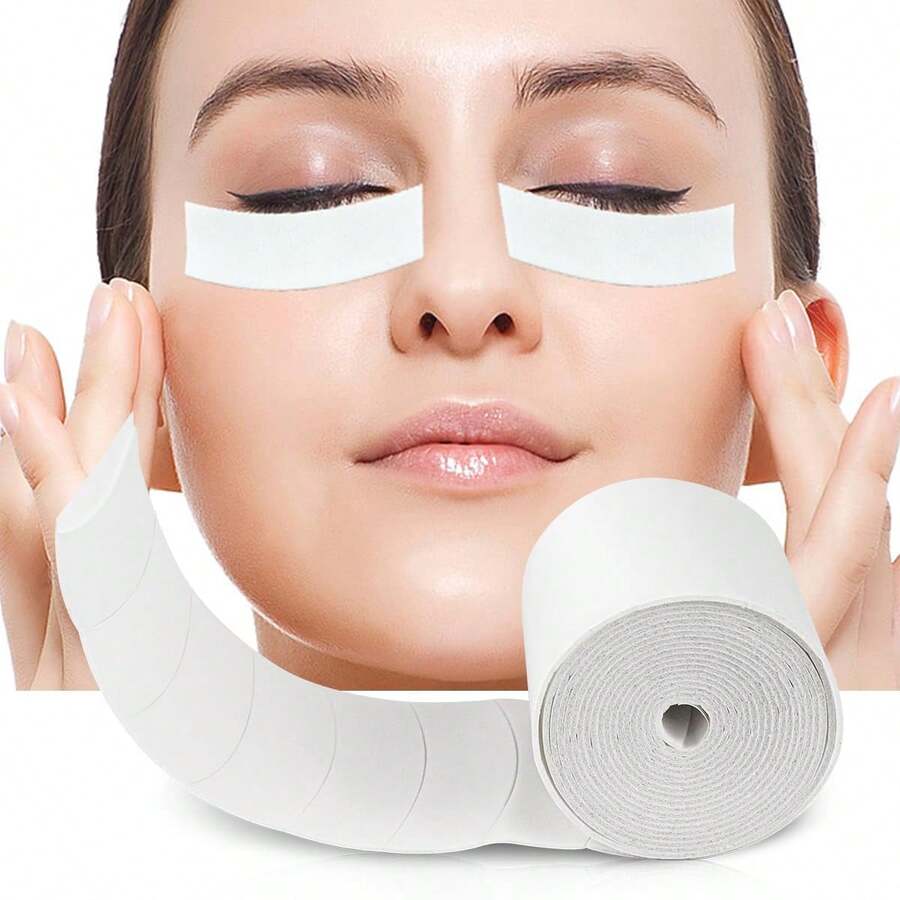 110片装睫毛移植垫，预裁切泡沫睫毛胶带，U型睫毛移植眼贴，睫毛胶带，眼垫，美容工具 - 白色 - 查看 1