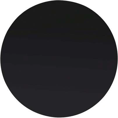 Round Black Tempered Glass Table Top 23.6 Inch Diameter 0.3 Inch Thick Scratch Resistant Dining Coffee Replacement Outdoor Table Tops For Patio Kitchen RV Desk