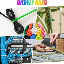 100/300/500pcs Colorful 4 Inch Nylon Self-Locking Cable Ties, Suitable For Home, Garden, Garage, Workshop - Strip - View 9