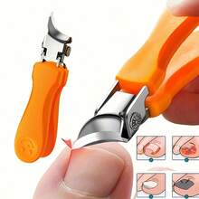 Heavy Duty Toenail Clippers - Large Opening Anti-Splash Design, Ultra Sharp Blades, Ergonomic Handle - For Thick, Tough Toenails, Home Or Salon Use - Construction, Toenail Care, Nail Clippers, Salon-Grade Tool, Modern Scissor Design, Sturdy Structure - A - View 9