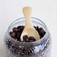 2pcs Mini Wooden Spoons - Perfect For Ice Cream, Coffee, Desserts And Condiments - Durable Solid Wooden Kitchen Utensils - Multicolor - View 5