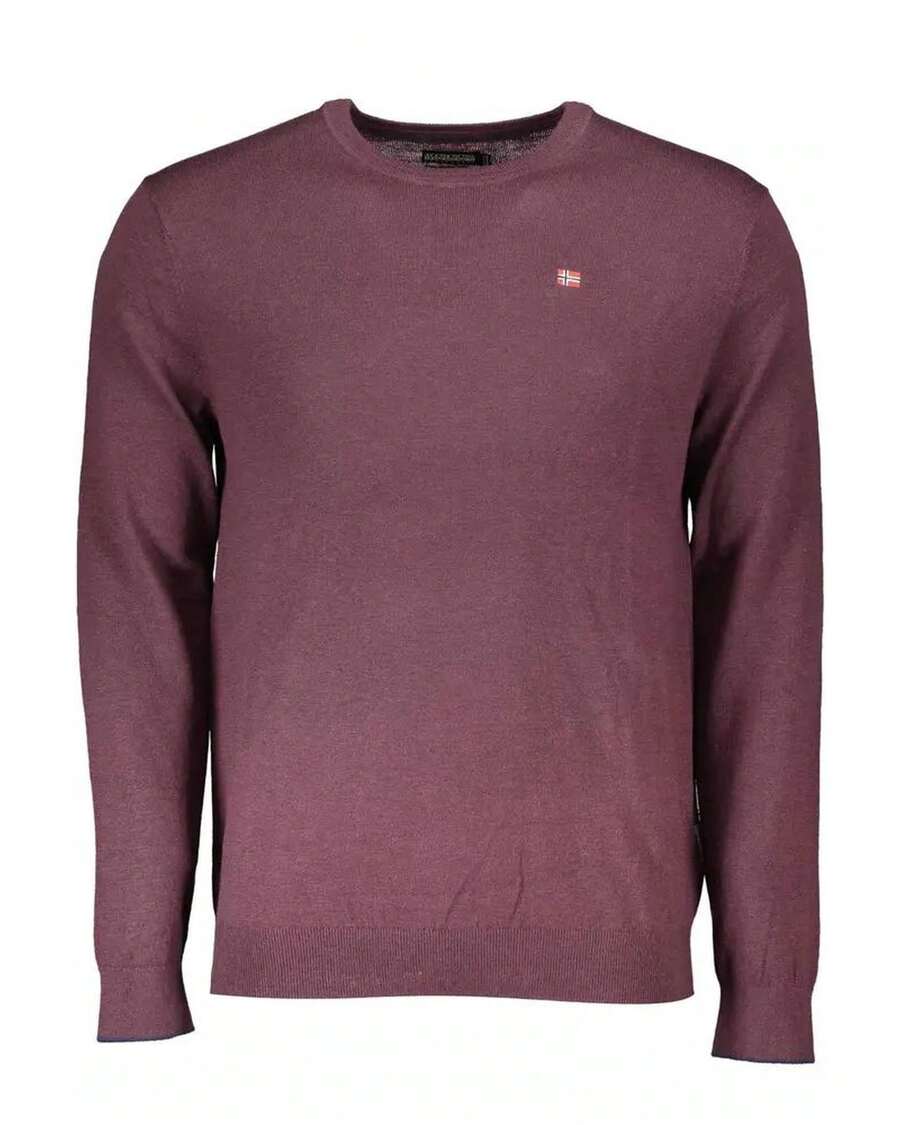 Napapijri Crew Neck Jumper Style 21707 Men Purple Sweaters - Purple - View 1