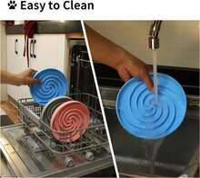 Slow Feeder Dog Bowl Non Slip Silicone Puzzle For Puppies Sky Blue - 天藍色 - 查看 7