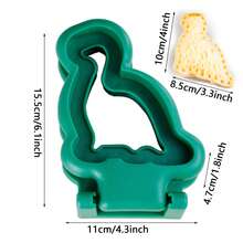 3-In-1 Sandwich Maker Set, Includes Sandwich Cutter, Pancake Maker, And Shaped Cutters (Heart, Square, Dinosaur, Star) - Silver - View 7