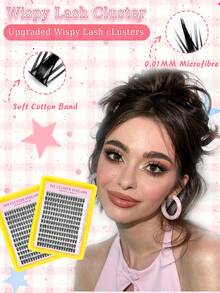 192 Clusters, 12 Rows. Anime False Eyelashes - 8 - 18mm. Long, Soft, And Natural. DIY Extension Of Eyelashes. Suitable For Daily Makeup, Office Makeup, Party Makeup, And Easy To Match With Various Festivals. Enhance Eye Makeup And Enhance Personal Charm. - D - View 4