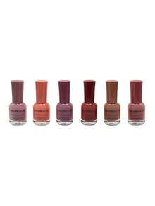 Set de 12 Esmaltes de Uñas 16ml A Base de Agua, de Secado Rápido, Larga Duración, Fácil de Usar, Adecuado Para Principiantes, Para Salón o Uso Casero - ROSA NUDE - Ver 4