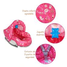 Porta Bebé De Mano Económico Angelin Baby Is-8103c - Rosa Fucsia - Ver 4