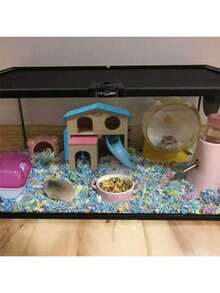 仓鼠别墅宠物小型动物藏身处，趣味攀爬梯滑梯木制小屋玩具，小型宠物咀嚼玩具 - 均碼 - 查看 5