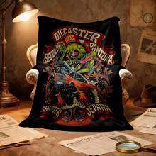 1PC 3D Monster Jam Monster Truck Cartoon Blanket, Edgy Gift For Motorsports Fans, Themed Man Cave Decor, Retro Sci-Fi Party Accent & Race Day Souvenir,Soft Throw Blanket For Home Bedroom Bed Sofa Picnic Travel Office Cover Blanket - nhiều màu 15 - Xem 4