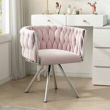 Vanity Stools - Pink + Velvet - View 2