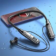 1个磁吸式按键控制柔软硅胶颈带HiFi立体声无线耳机，时尚无线音乐耳机，播放时间长达600小时 - 彩色 - 查看 17