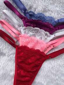 Stylish Lace Thong Panties For Women In A Variety Of Vibrant Colors. - Multicolor - View 2