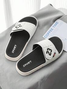 Men's Sports Slippers, Durable Thick EVA Sole, Casual Indoor Outdoor Wear Slippers, Summer Outdoor Beach Casual Sandals For Men - White - View 4