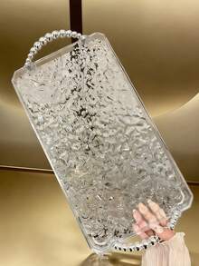 1/2 件透明亚克力化妆托盘，坚固耐用，易于清洁的化妆品收纳盒 - 無色 - 查看 8