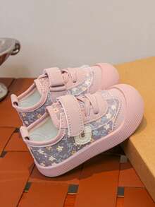 Toddler Soft Bottom Shoes, Fashionable Sneakers, Breathable Non-Slip Baby Walking Shoes, Simple & Elegant Student Shoes - Pink - View 5