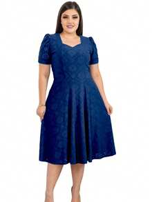Women Dresses - Navy Blue - View 6