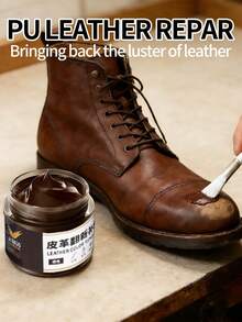Color Restoring Cream For Brown Leather Shoes, Containing Color Repair Tools. This Product Can Effectively Address Issues Such As Wear, Fading, And Scratches On The Toe Area, Ensuring Color Remains Intact. Suitable For Men And Women's Shoes. Can Be Used On Leather Shoes, Bags, Sofas, And More. - Multicolor - View 6
