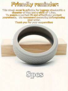 4/8 件装硅胶行李箱轮保护套，静音减震轮套，运动风格旅行配件 - 易于安装和清洁（直径 5 厘米） - 彩色 - 查看 20