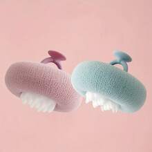 Super Soft Sunflower Suction Cup Bath Ball, Upgrade 2-In-1 Sunflower Bath Ball, Exfoliating Bath Sponge Cleaning Brush With Suction Cup Shower Sponges For Women Men - Multicolor - View 5