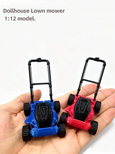 Mini Lawn Mower Model, Realistic Chainsaw Model Decor, Garden Tool Scene Accessory, Photography Prop Gift