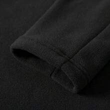 Mubberry Unique Mens Fleece Sweatshirt Jacket Pullover Pockets Warm Winter Jacket Thermal - 黑色 - 查看 5