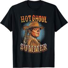 Fallout Hot Ghoul Summer Wild West Spooky Gamer TV Show T-Shirt - Black - View 1
