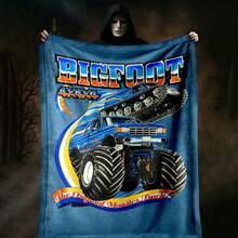 1PC 3D Monster Jam Monster Truck Cartoon Blanket, Edgy Gift For Motorsports Fans, Themed Man Cave Decor, Retro Sci-Fi Party Accent & Race Day Souvenir,Soft Throw Blanket For Home Bedroom Bed Sofa Picnic Travel Office Cover Blanket - nhiều màu 27 - Xem 5