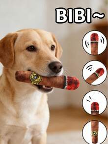 1pc/2pcs Pet Chew Toy, Chew & Sound Toy, Dental Cleaning, Suitable For Cats & Dogs, Built-In Sound Device To Attract Pet's Attention, Suitable For Indoor/Outdoor/Travel Pet Toy - Multicolor - View 4