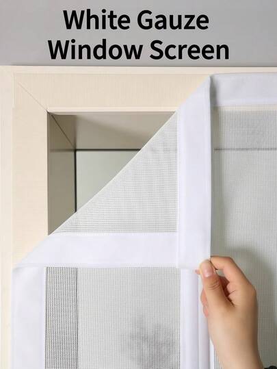 Self-Adhesive Anti-Mosquito Curtain, Easy Installation Without Drilling, Breathable And Non-Obstructive To Indoor Light, Effectively Blocks Mosquitoes, Suitable For Bedroom, Living Room, Bathroom