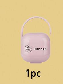1/2 Custom Name Pacifier Organizer, Personalized Pacifier Organizer, Customizable Pacifier Organizer Gift, PP Plastic Pacifier Box, Portable Pacifier Teether Box, 9.5x6 Cm, Pink/Green/Purple/Blue/White, 15 Logos Available, Space-Saving - Style a - View 16
