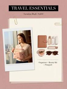 Gucci Bolsa de cosméticos de lona rosa de 8.5" L X 6" H X 2" W, estilo dulce - Rosa - Ver 7