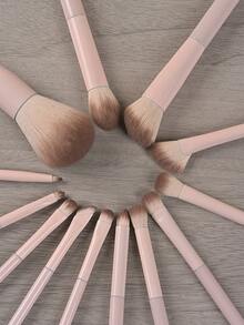 38件套专业化妆刷套装，包含柔软刷毛的化妆工具，包括化妆海绵、粉扑、硅胶化妆刷清洁垫、粉底刷、眼影刷、晕染刷和眉刷。 - 粉色 - 查看 6