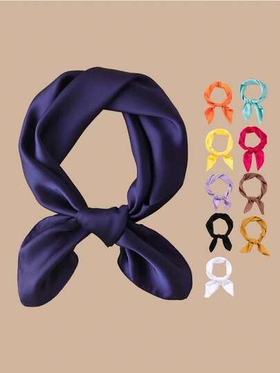 1pc Women's Classic Casual Fabric Suitable For Travel And Leisure, Solid Color