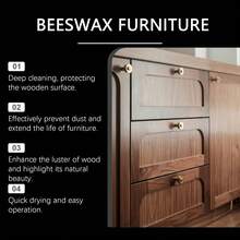 1pc/2pcs Beeswax Furniture Care Agent, Can Remove Dust From Home Surfaces And Brighten Wooden Materials, Suitable For Wood Floors, Furniture And More, Easy To Use: Repeatedly Wipe The Area That Needs Polishing, Nourish The Wood, Instantly Enhance The Luster. Can Be Given As A Gift To Family And Friends, A Great Gift For Holidays, Random Shipment Of New And Old Versions, Upgraded Packaging But Consistent Product Effect. - Solid State - View 3