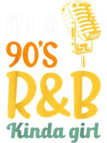 Retro Vibes With 90s R&Amp; B Cotton Tee – Soft And Comfortable - Black - View 2