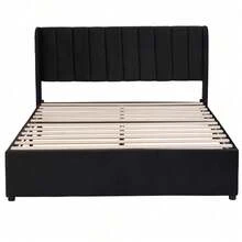 Bed Bases & Foundations - Black + Velvet + 160cm*200cm - View 10
